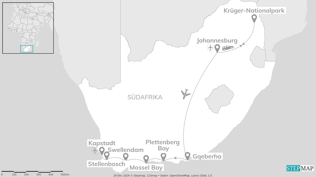 Südafrika Roadtrip: Krüger Safari meets Garden Route