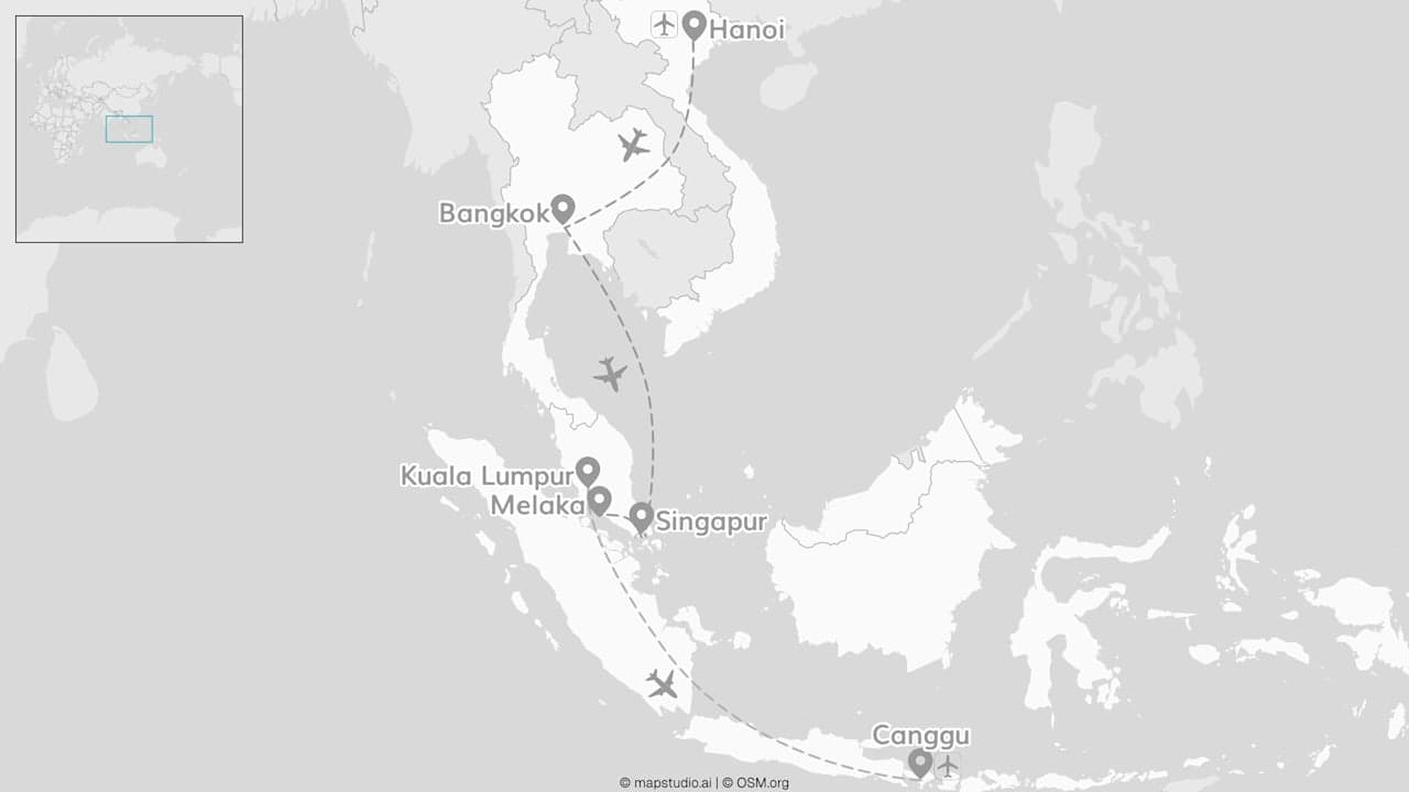 5 Länder Südostasien: Vietnam bis Bali