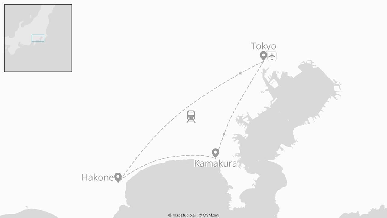 2 for 1 Japan: Fuji meets Tokyo & Kamakura