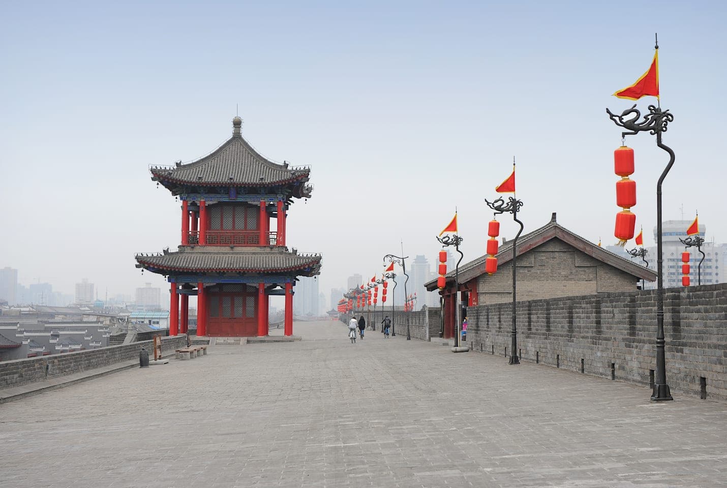 Tour entlang der chinesischen Stadtmauer in Xi'an thumbnail