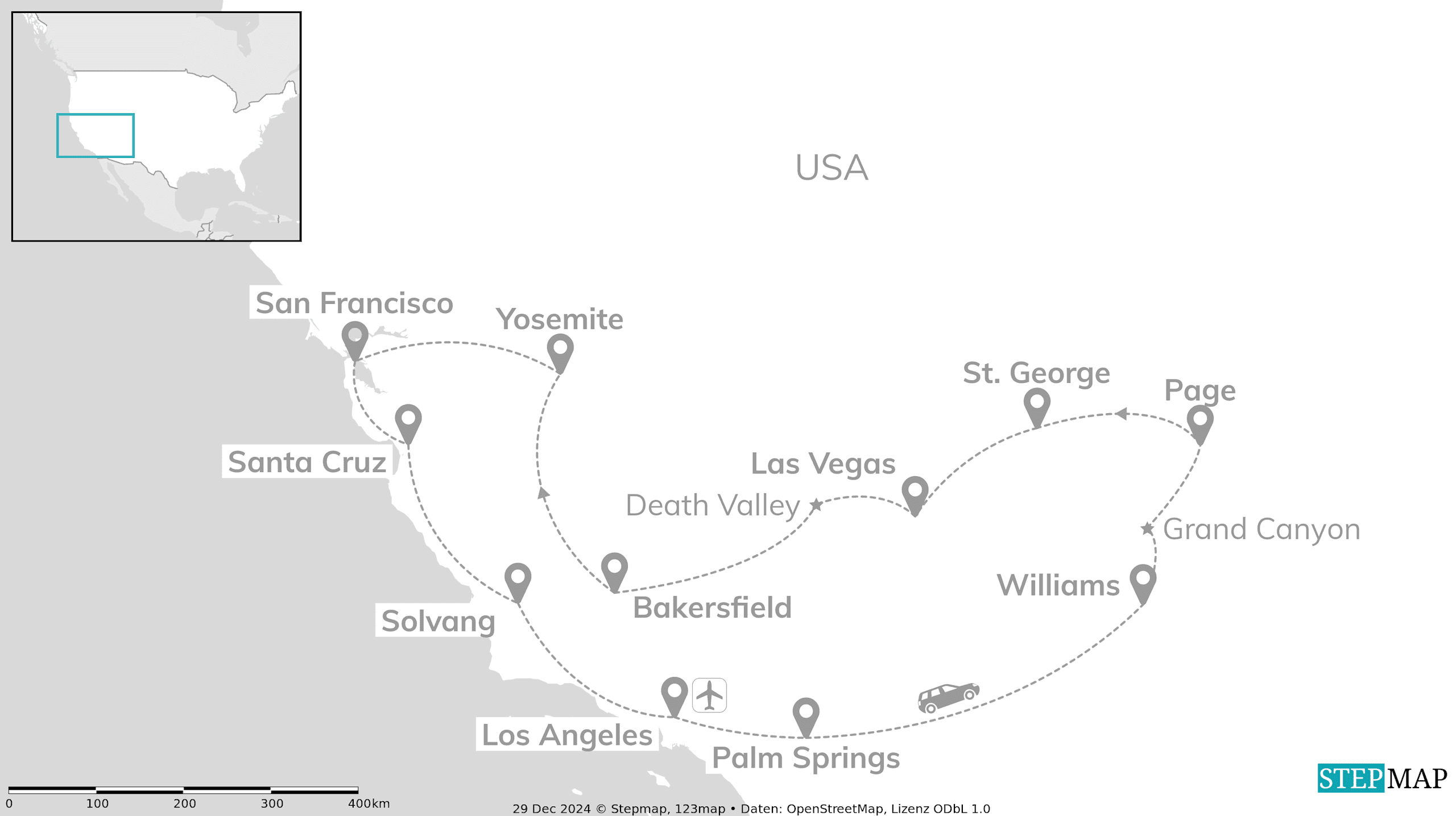 Explore California: Canyons, Casinos & Pacific Coast