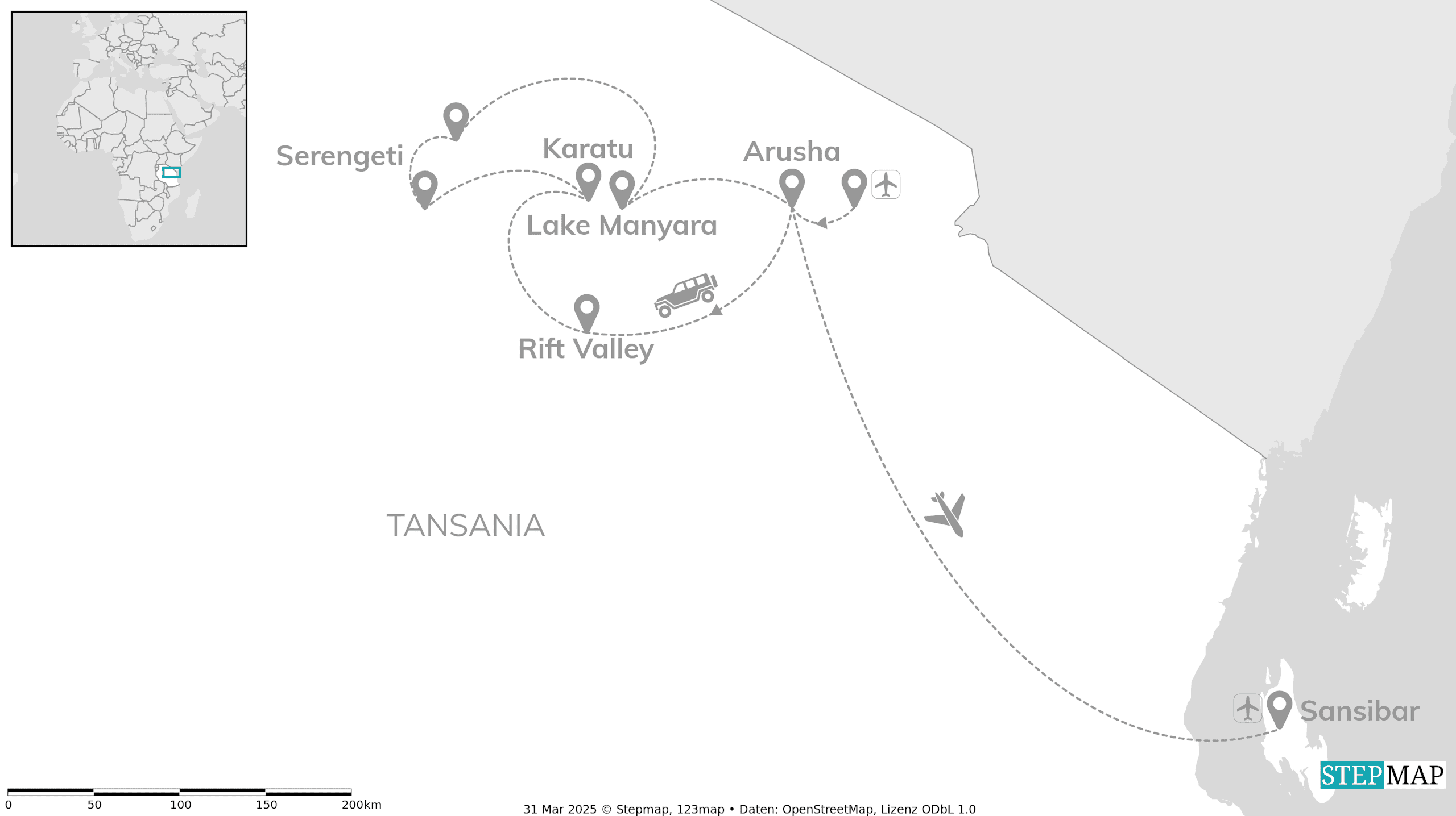 Tansania: Serengeti, Safari, Sansibar!