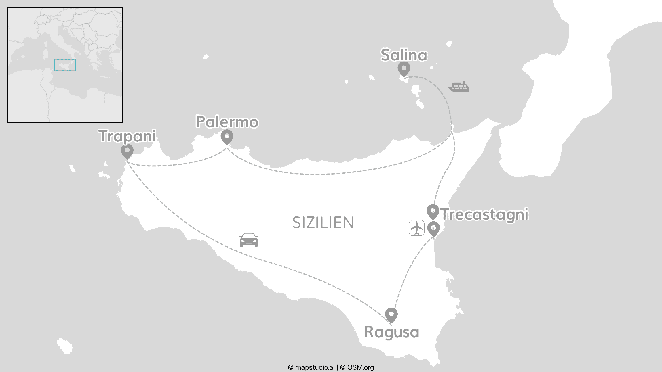 Explore Sizilien & Salina: Vulkaninseln des Mittelmeers