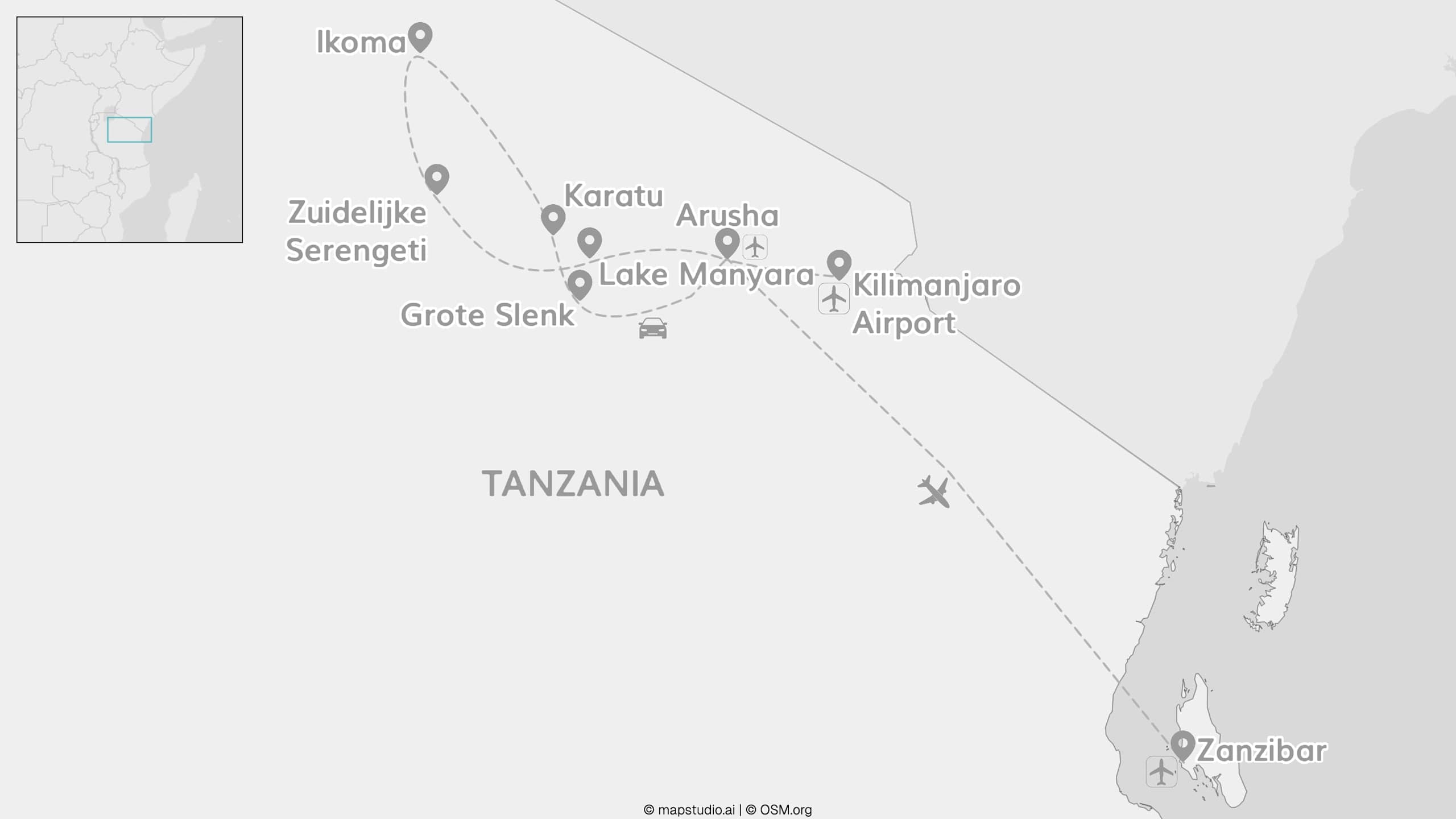Tanzania van A tot Z: Arusha tot Zanzibar