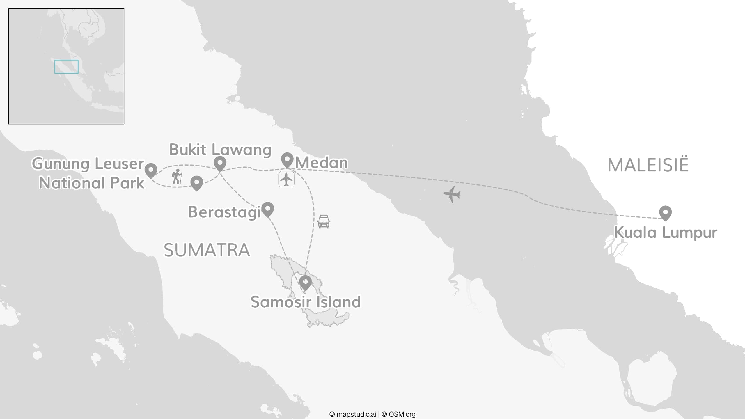 Sumatra & Maleisië: chillen met orang-oetans