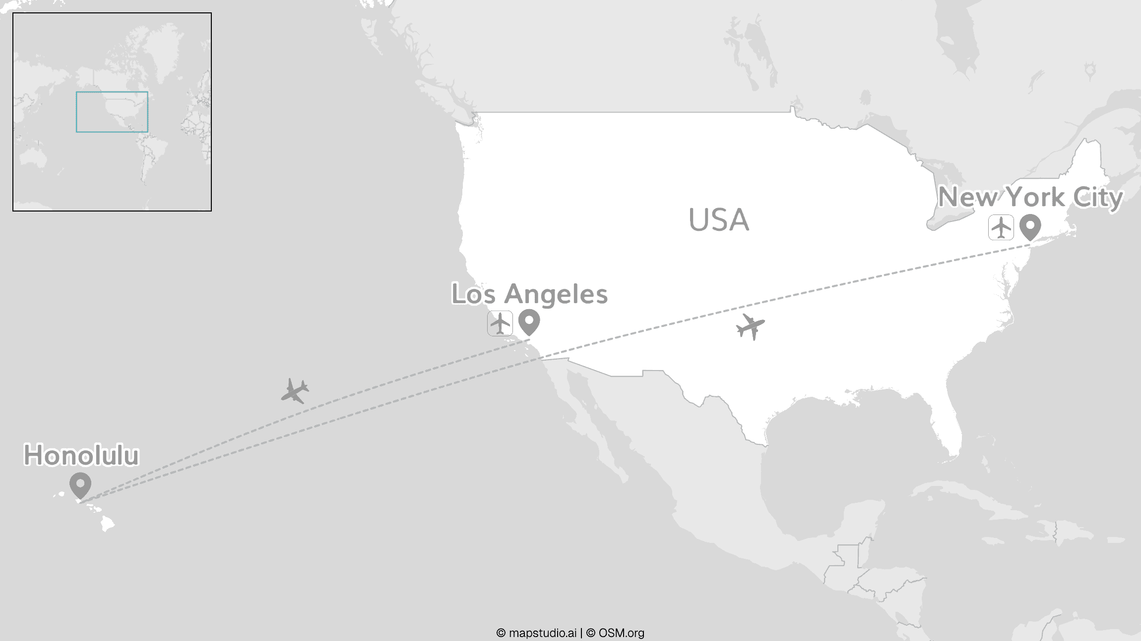 2 for 1 Hawaii: O'ahu trifft Los Angeles & New York